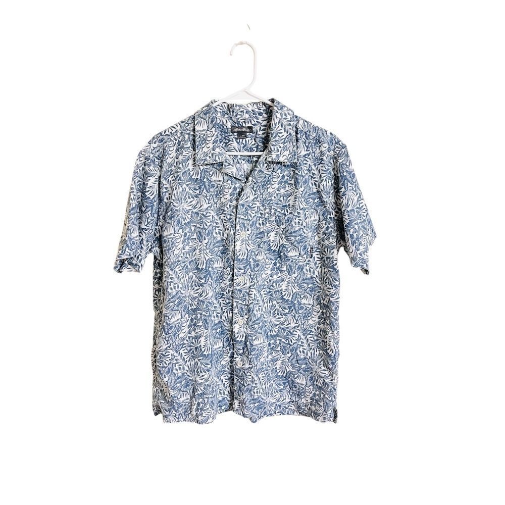 Eddie Bauer Linen Blend Shirt Sz M